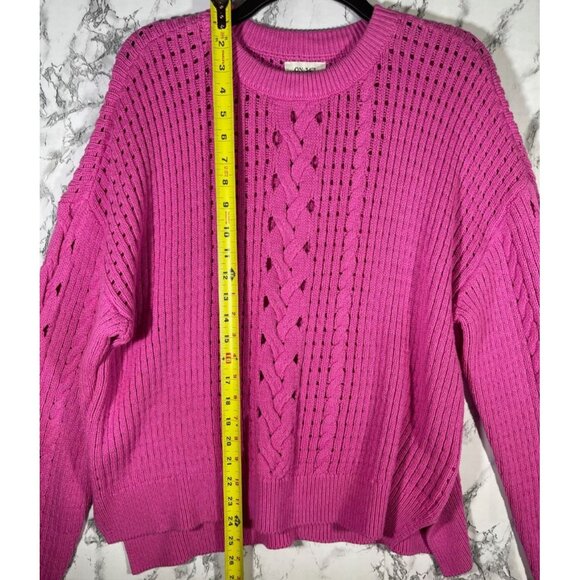 ON 34th Womens Pink Knit Sweater Large - Picture 3 of 8